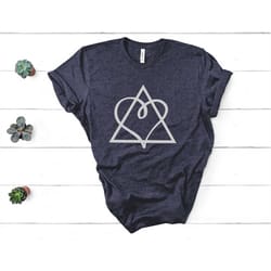 adoption symbol (heart triangle) shirt unisex ladies fall shirt t-shirt t shirt tee shirt fun minimalist foster care ado