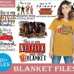 50 file designs netflix blanket, hallmark blanket, christmas blanket, digital download