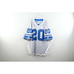 90s starter 54 2xl detroit lions barry sanders football jersey reversible, starter detroit lions football jersey, barry