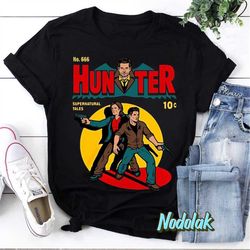 no 666 hunter comic supernatural tales t-shirt, supernatural winchesters shirt, winchester brothers shirt