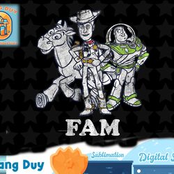 disney toy story buzz and woody family graphic t-shirt t-shirt copy png