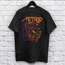 space dragon t-shirt unisex (for men and women) gamer shirt heavy metal shirts video game shirt music retro video games