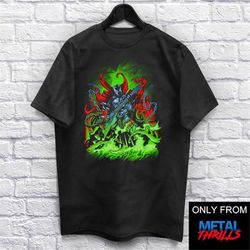 hellslayer t-shirt unisex (for men and women) horror. cool shirt heavy metal shirts. metalhead shirt tee