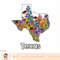 Texas Map Pride Tees Western Bluebonnet Flowers Texas State T-Shirt copy.jpg