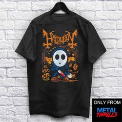 halloween guy t-shirt unisex (for men and women) funny cute shirt heavy metal shirts. metalhead shirt tee retro gaming