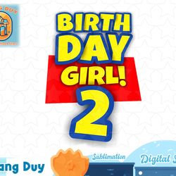 kids 2 year old toy birthday girl gift t-shirt copy png