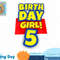 Kids 5 Year Old Toy Birthday Girl Gift T-Shirt copy.jpg