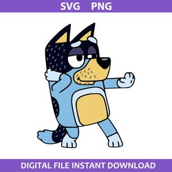dancing dad svg, bluey dad svg, bluey svg, cartoon svg, png digital file