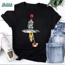 pennywise reflection water mirror the clown halloween vintage t-shirt, pennywise shirt, pennywise reflection shirt, scar