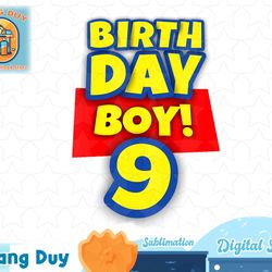 kids 9 year old toy birthday boy gift t-shirt copy png