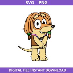 bluey indy svg, indy dog svg, bluey svg, cartoon svg, png digital file