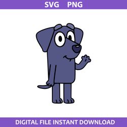 bluey jean luc svg, jean luc dog svg, bluey svg, cartoon svg, png digital file