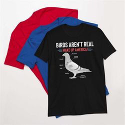birds aren't real wake up america short-sleeve unisex t-shirt
