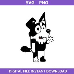 bluey mackenzie svg, mackenzie dog svg, bluey svg, cartoon svg, png digital file