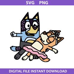 mom and dad dance svg, bluey svg, cartoon svg, png digital file
