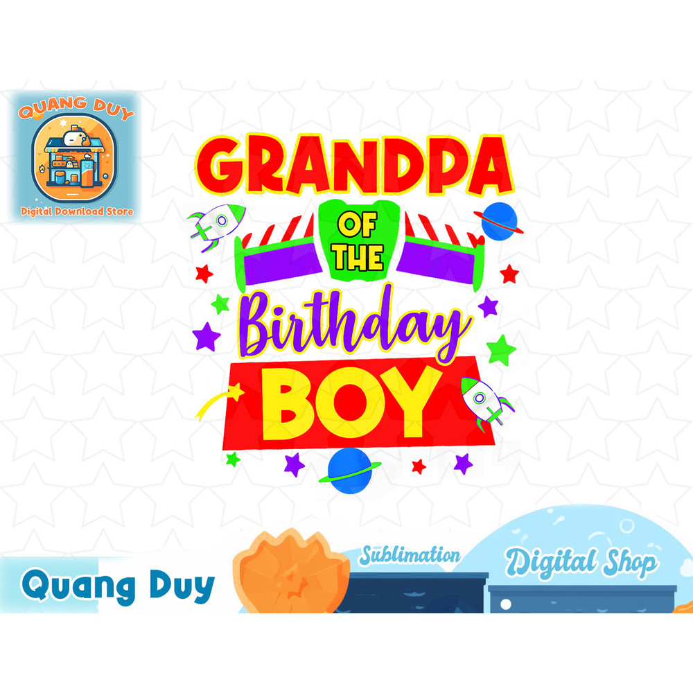 Mens Mens Grandpa Of The Toy Birthday Story Boy Gift Shirt T-Shirt copy.jpg