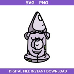 stone gnome svg, bluey svg, cartoon svg, png digital file