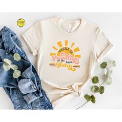 there is sunshine in my soul today shirt, summer shirt, summer vibes tee, summer loving shirt, vacation shirt,vintage sh