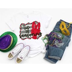 mardi gras shirt crawfish 'tis the seasoning t-shirt tee bourbon st laissez les bons temps rouler
