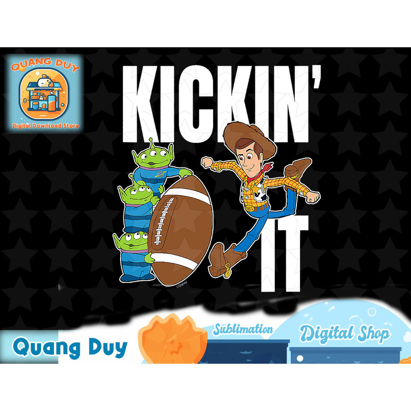 Toy Story - Woody & Aliens Kickin It T-Shirt copy.jpg