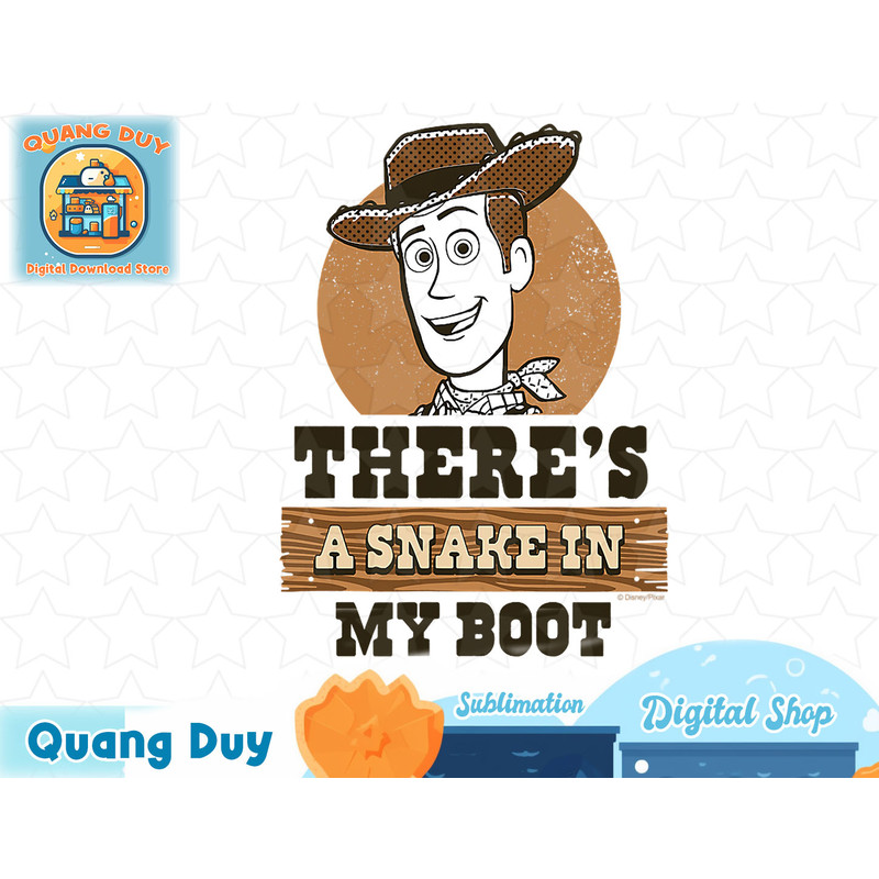 Toy Story - Woody Theres A Snake In My Boot T-Shirt copy.jpg