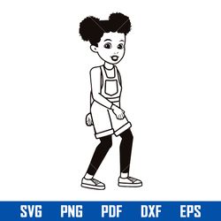 gracie's corner girl outline svg, gracie's corner svg, kids song svg, png pdf eps dxf digital flie