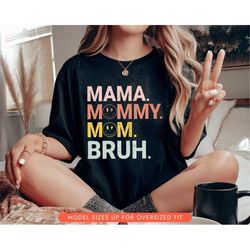 boho mothers day shirt, mama mommy mom bruh shirt, mom life shirt, funny gift for mom, happy mothers day sweater, smiley