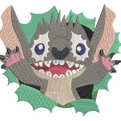 adorable surprise monster embroidery design - get your cute monster today!, cute animal