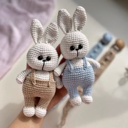 Amigurumi bunny pattern . Crochet bunny. Rabbit pattern. Easter bunny.