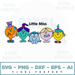 little miss svg, little miss friend svg, little miss