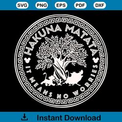 animal kingdom hakuna matata tree of life shirt design svg file