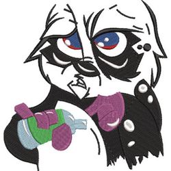 panda runs out of graffiti embroidery design: add a whimsical touch to your project, cute animal