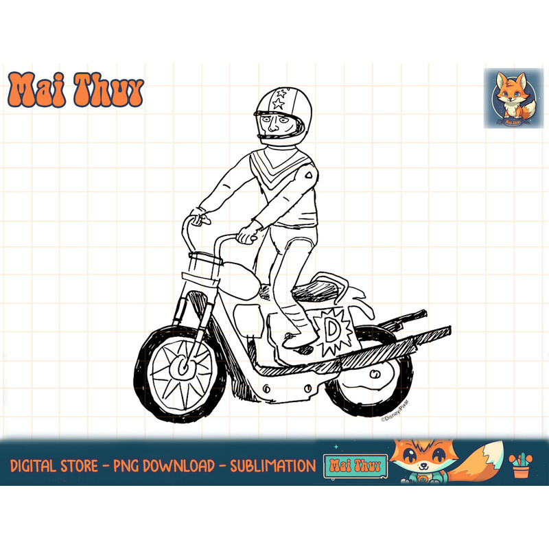 Disney & Pixar s Toy Story 4 Duke Caboom Concept Art Sketch T-Shirt.jpg