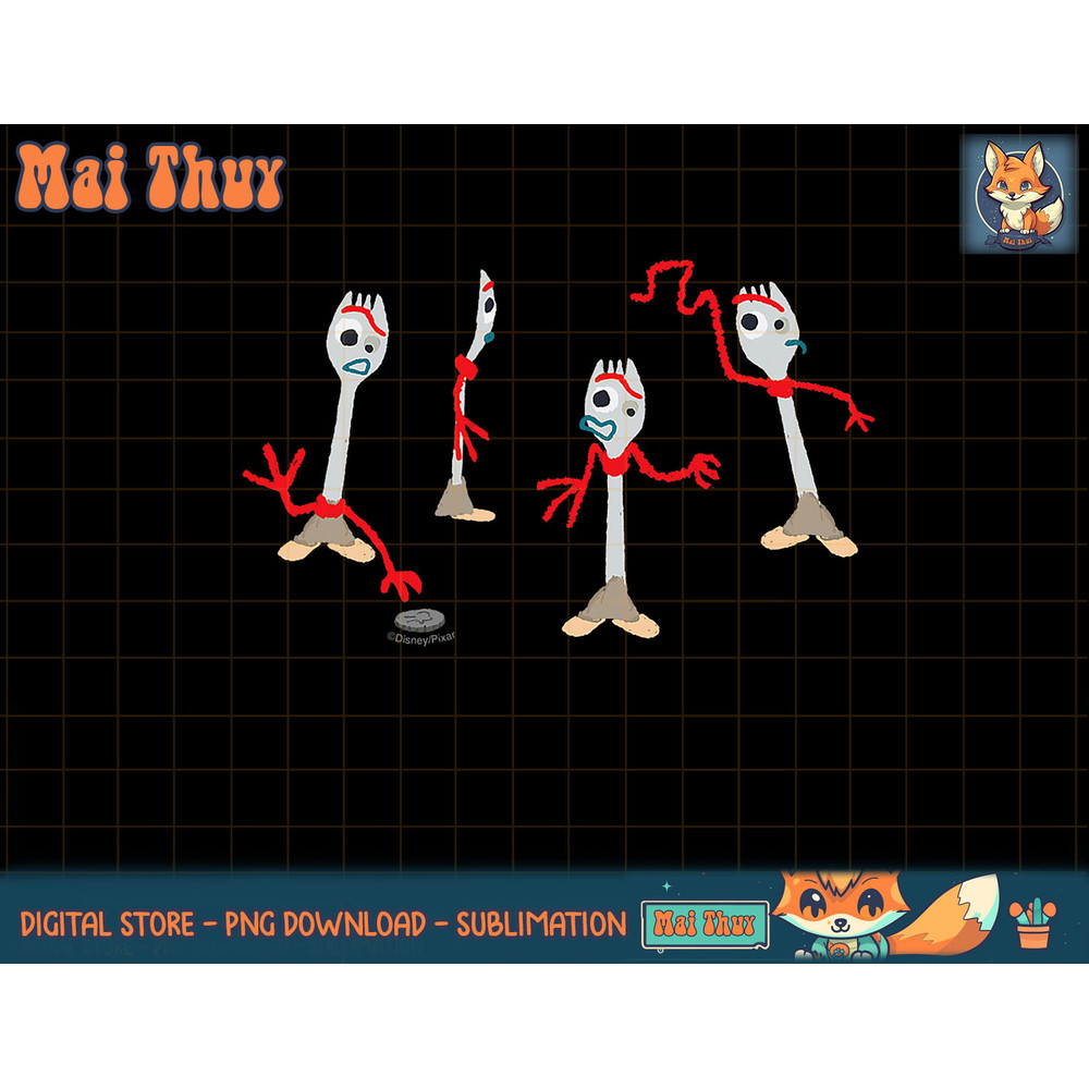 Disney & Pixar s Toy Story Forky Character Concept Art Study T-Shirt.jpg