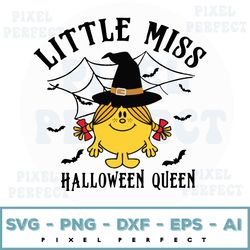 little miss halloween queen svg, halloween svg, fall svg, little miss svg, halloween sublimation digital download