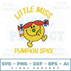 little miss pumpkin spice svg, halloween svg | fall svg | little miss svg | halloween sublimation digital download file