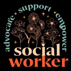 advocate support empower school social worker shirt design svg file