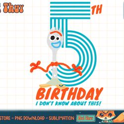 disney and pixar s toy story 4 forky 5th birthday t-shirt copy png