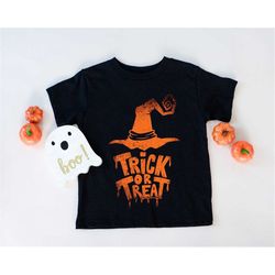 Trick or Treat Shirt , Halloween Shirt, Wicked Cute Kids Halloween Shirt, Toddler Baby Halloween costume shirt, Witch ha
