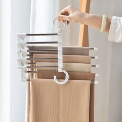 5 layered multi functional wardrobe hanger