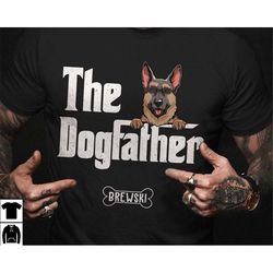 personalized shirt for dog lover, the dogfather shirt, dog owner gift ideas, best gifts for dog dad, custom dog shirt, h