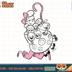 disney and pixar s toy story bo peep hugs sheep t-shirt png