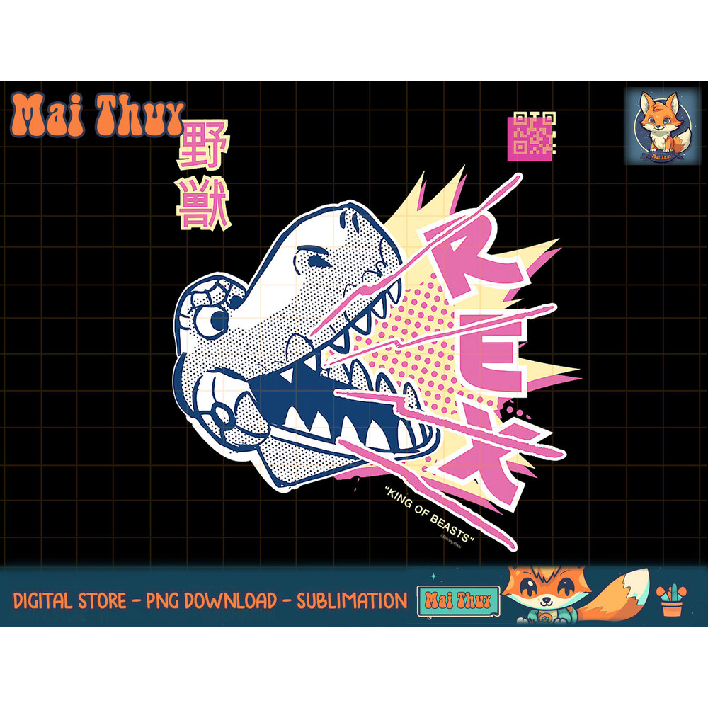 Disney and Pixar s Toy Story Rex Anime Japanese T-Shirt copy.jpg