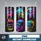 Skull Bundle 20 oz Skinny Tumbler Sublimation Design, Mystical Watercolor Skulls, Digital Download, Straight & Tapered Tumbler Wrap PNG (39).jpg