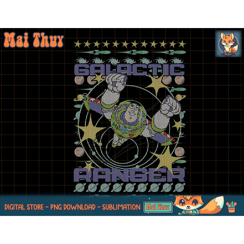 Disney Pixar Christmas Toy Story Buzz Lightyear Ugly Sweater T-Shirt copy.jpg