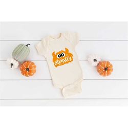 cute monster onesie, halloween baby onesie, kids halloween shirt, monster shirt, spooky season, halloween vibes, kids ha
