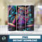 Owl Tumbler, 20 oz Skinny Tumbler Sublimation Design, Bright Neon, Digital Download, Straight & Tapered Tumbler Wrap PNG (125).jpg