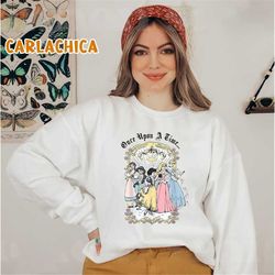 disney princess once upon a time shirt, princess fan sweatshirt, disney family trip unisex t-shirt hoodie sweatshirt kid