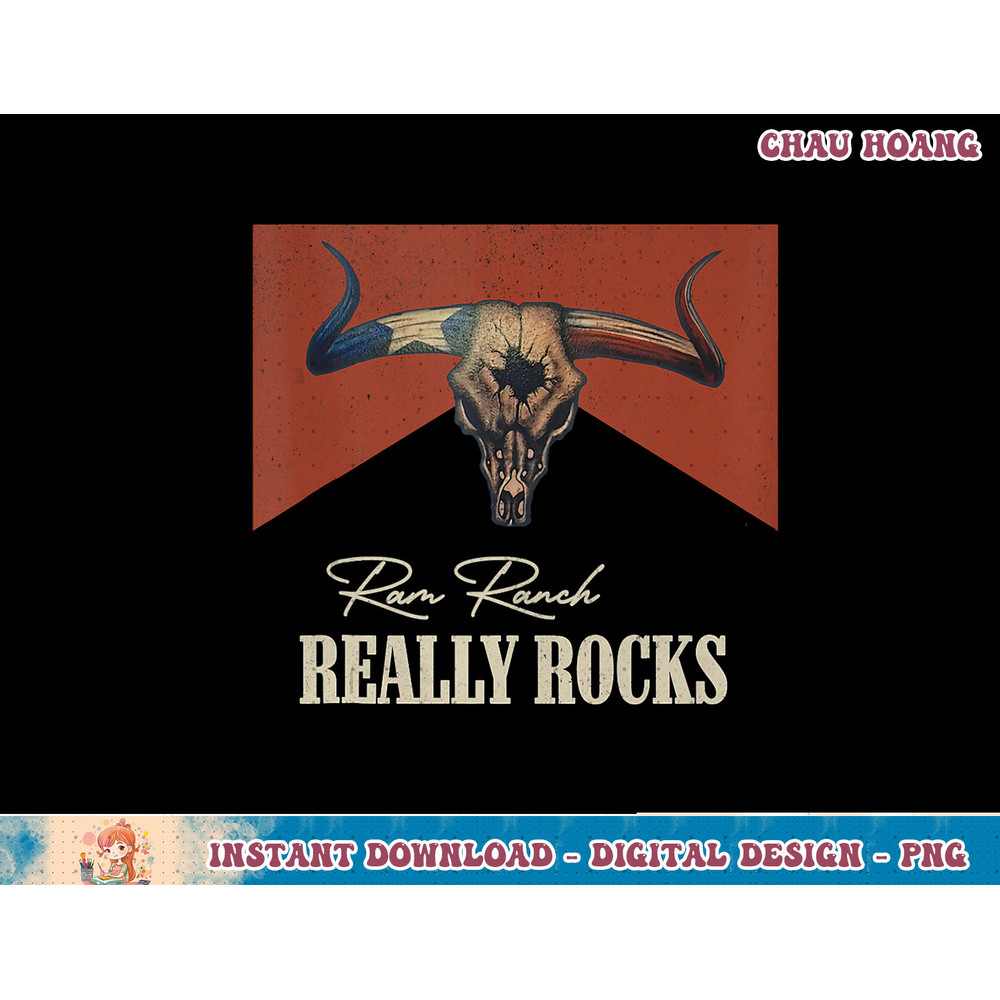 Ram Ranch Really Rocks Vintage Bull Skull Western Country Tank Top copy.jpg
