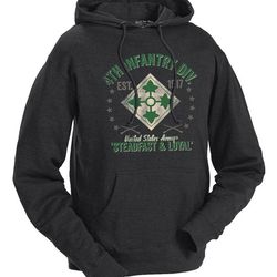 4th infantry division retro hoodie (mh578)